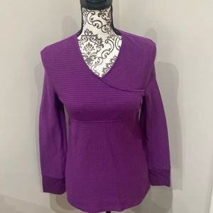 REI purple stripe top